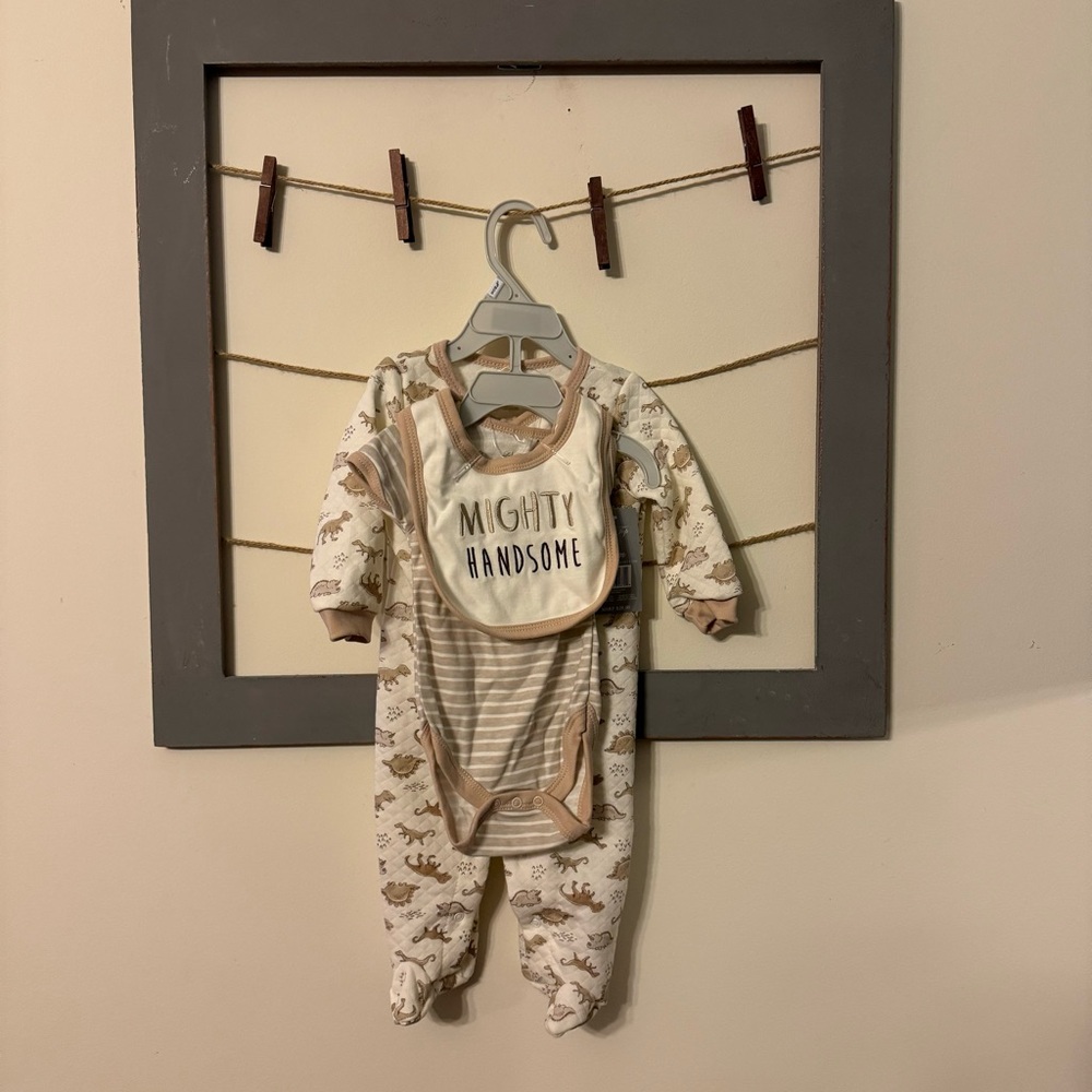 NWT 3-6 months Dino onesie